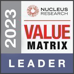 Nucleus 2023 LEADER Value Matrix badge - Hi Res
